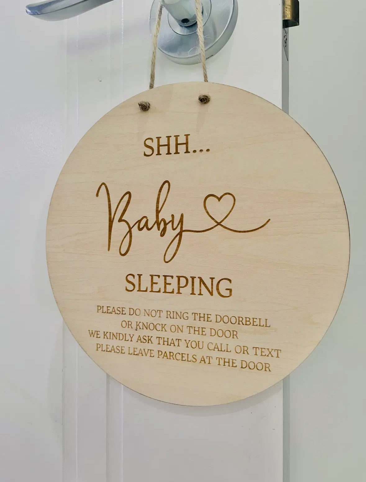 Shh.. Baby is sleeping sign